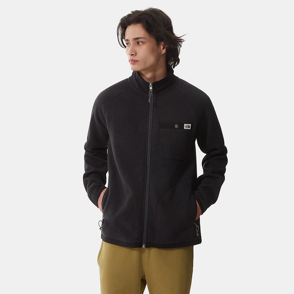 The North Face Fleece Jacket Mens Australia - The North Face Gordon Lyons Black (DEI-905732)